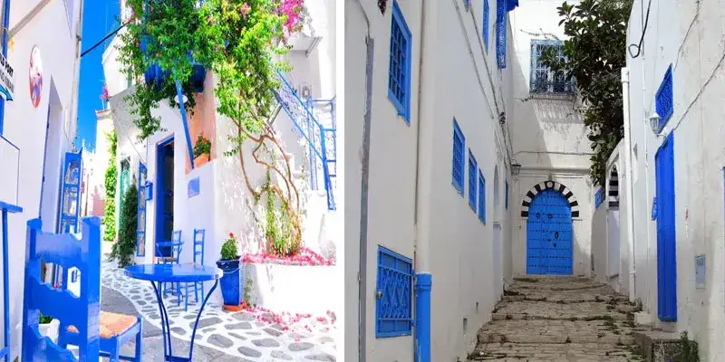 Arrivée à Sidi Bou Saïd